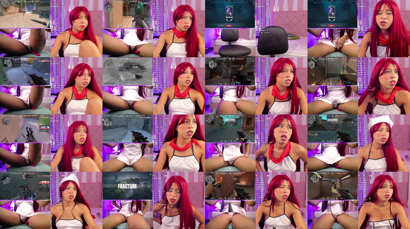 XimenaReid deepthroat Webcam SHOW @ Cam4 14-04-2025